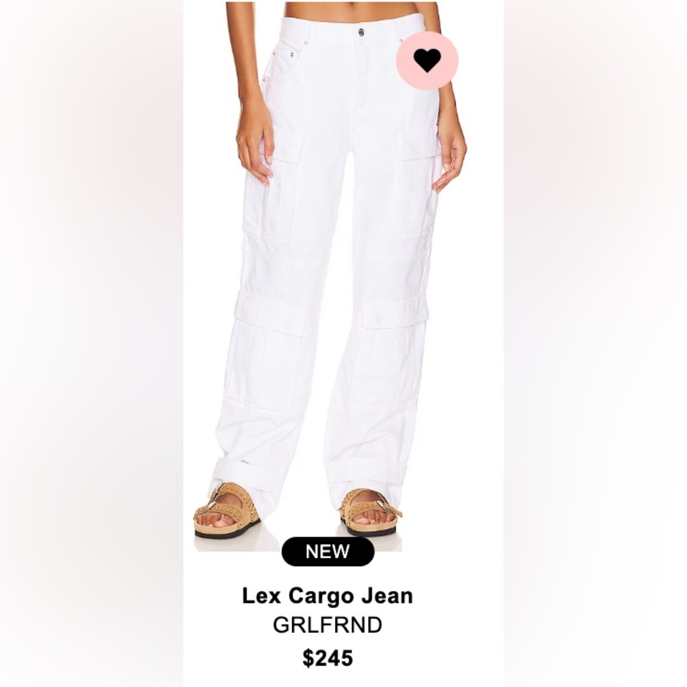 White Cargo pants Revolve Grlfrnd